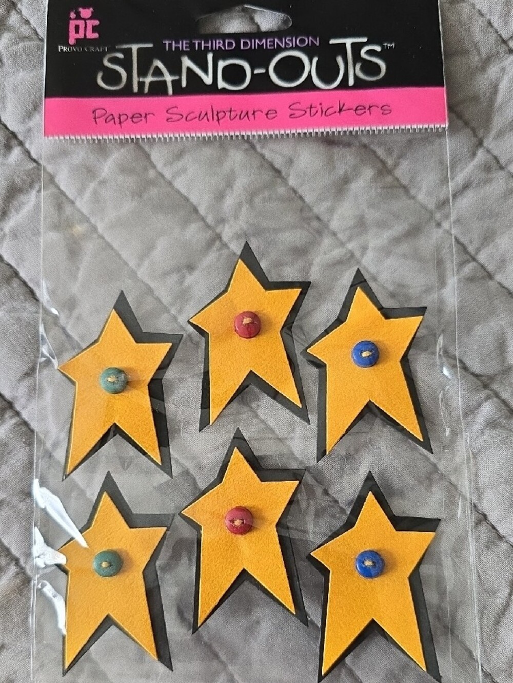 New The Third Dimension Stand-Outs Chistina Cole Scrapbook Stickers Set Of 6 - Picture 6 of 7